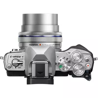 Цифровой фотоаппарат Olympus E-M10 mark III Pancake Zoom 14-42 Kit silver/silver (V207072SE000) - 6