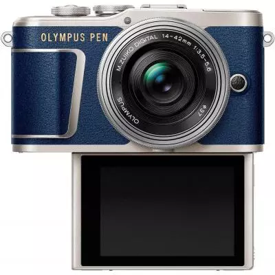 Цифровой фотоаппарат Olympus E-PL9 14-42 mm Pancake Zoom Kit blue/silver (V205092UE000) - 5