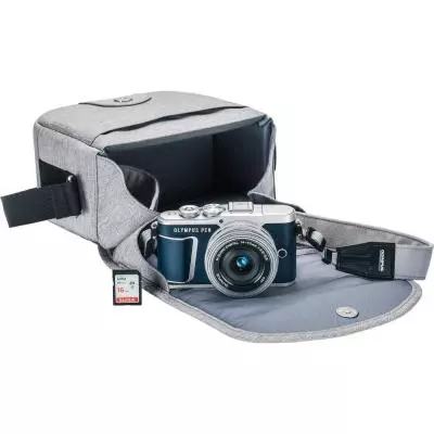 Цифровой фотоаппарат Olympus E-PL9 14-42 mm Pancake Zoom Kit blue/silver (V205092UE000) - 7