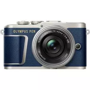 Цифровой фотоаппарат Olympus E-PL9 14-42 mm Pancake Zoom Kit blue/silver (V205092UE000)