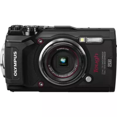 Цифровой фотоаппарат Olympus TG-5 Black (Waterproof - 15m; GPS; 4K; Wi-Fi) + case (V104190BE030)