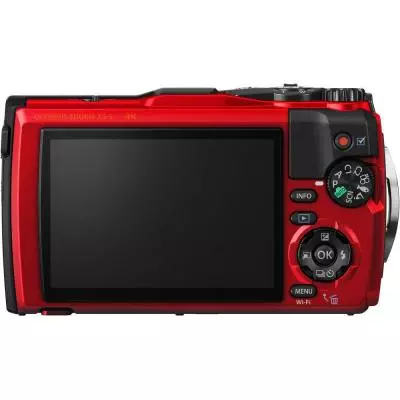 Цифровой фотоаппарат Olympus TG-5 Red (Waterproof - 15m; GPS; 4K; Wi-Fi) + case (V104190RE010) - 1