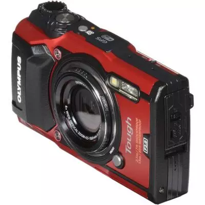 Цифровой фотоаппарат Olympus TG-5 Red (Waterproof - 15m; GPS; 4K; Wi-Fi) + case (V104190RE010) - 8