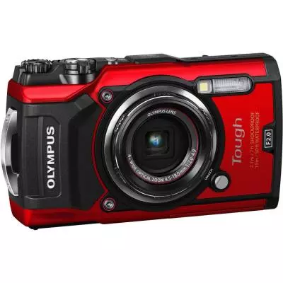 Цифровой фотоаппарат Olympus TG-5 Red (Waterproof - 15m; GPS; 4K; Wi-Fi) + case (V104190RE010) - 11
