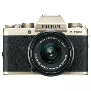 Цифровой фотоаппарат Fujifilm X-T100 + XC 15-45mm F3.5-5.6 Kit Gold (16583107)