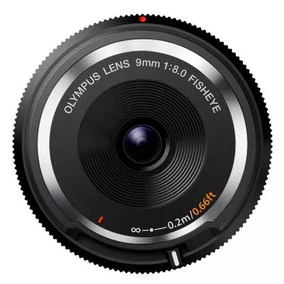 Объектив Olympus BCL-0980 Fish-Eye Body Cap Lens 9mm 1:8.0 Black (V325040BW000)
