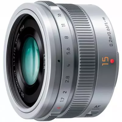 Объектив Panasonic Lumix G 15mm f/1.7 Leica Silver (H-X015E-S) - 1
