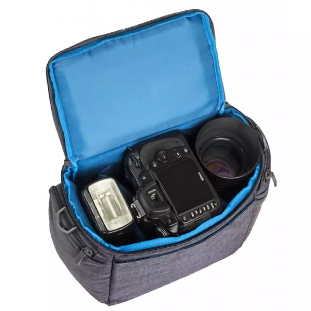 Фото-сумка RivaCase SLR Bag (7503 Canvas Case Large Grey) - 11