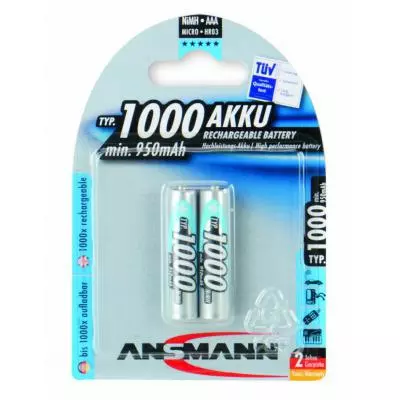 Аккумулятор Ansmann AAA R3 1000mAh * 2 (5030892)