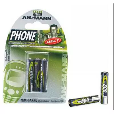 Аккумулятор Ansmann AAA 800 mAh DECT * 3 (5030142)