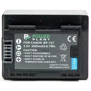 Аккумулятор к фото/видео PowerPlant Canon BP-727 (DV00DV1331)