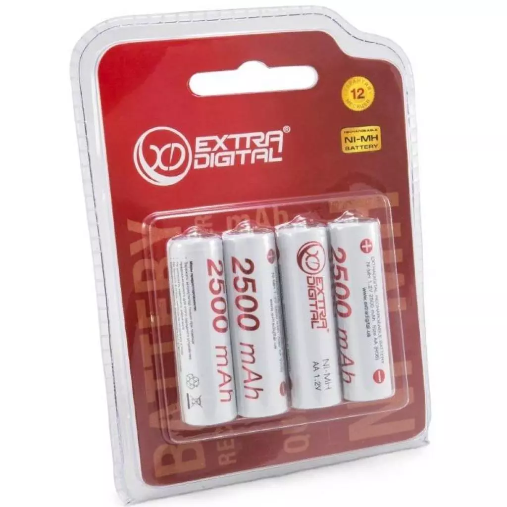 Зарядное устройство для аккумуляторов Extradigital BC180 + 4 AA 2500 mAh (AAC2813) - 4