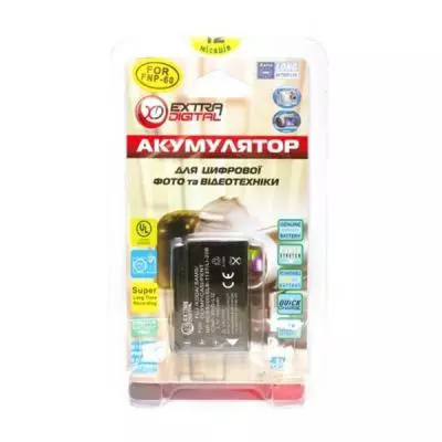 Аккумулятор к фото/видео Extradigital Fuji NP-60, Samsung SB-L1037/1137, PENTAX D-Li12 (BDF2469) - 2