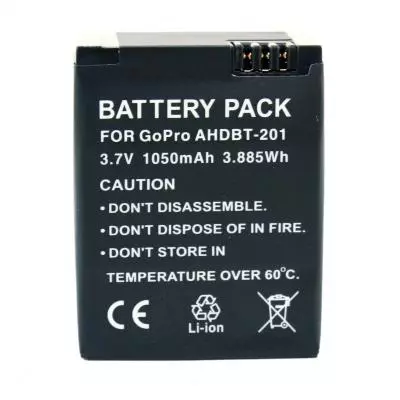Аккумулятор к фото/видео Extradigital GoPro HERO 3 (AHDBT-201) (DV00DV1001) - 2