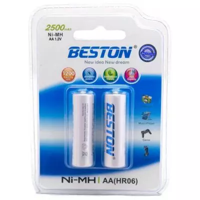 Аккумулятор Beston AA 2500mAh Ni-MH * 2 (AAB1836) - 1