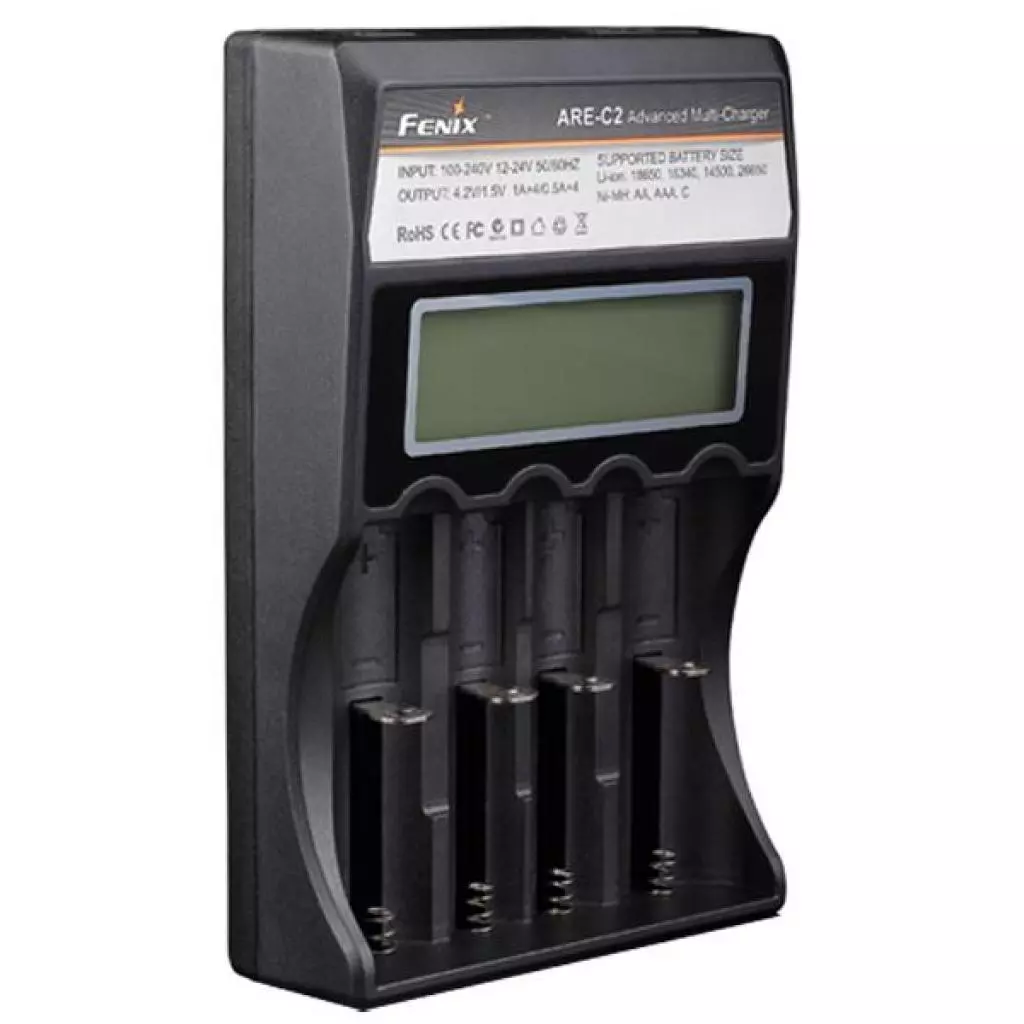 Зарядное устройство для аккумуляторов Fenix Charger ARE-C2 (18650, 16340, 14500, 26650, AA, ААА, С) (ARE-C2) - 1 Зарядное устройство для аккумуляторов Fenix Charger ARE-C2 (18650, 16340, 14500, 26650, AA, ААА, С) (ARE-C2) - 1