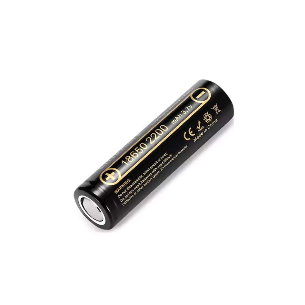 Аккумулятор 18650 2200mah Li-Ion, (2100-2300mah), 3.7V (2.75-4.2V), Blac Liitokala (Lii-22A)