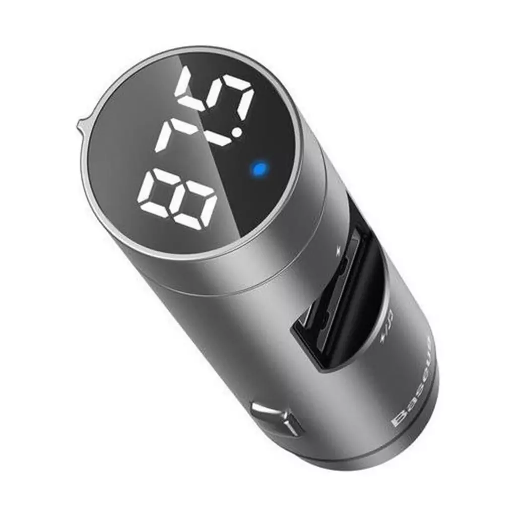 FM модулятор Baseus Energy Column Wireless MP3 Silver (CCNLZ-0S) - 4