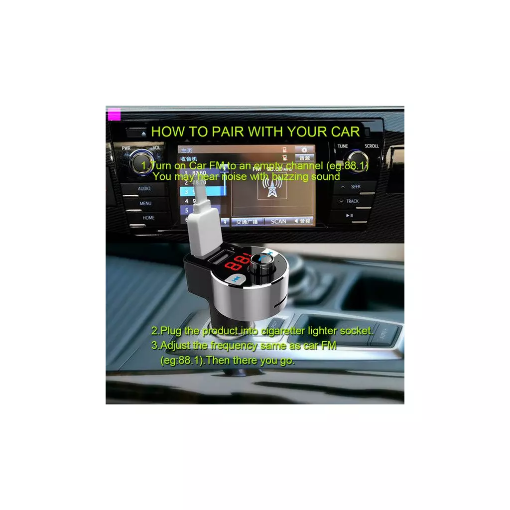 FM модулятор Vention Bluetooth 4.2 support microSD (CJCB0) - 9 FM модулятор Vention Bluetooth 4.2 support microSD (CJCB0) - 9