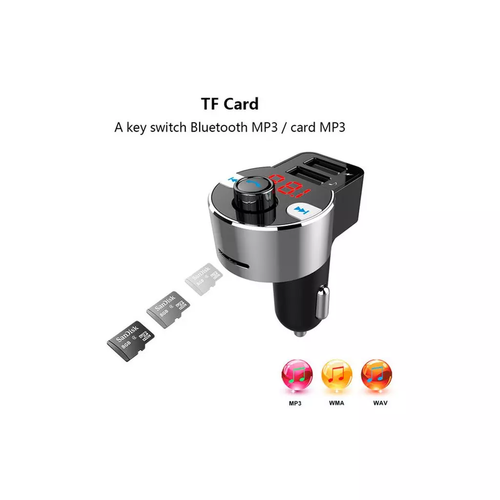 FM модулятор Vention Bluetooth 4.2 support microSD (CJCB0) - 11 FM модулятор Vention Bluetooth 4.2 support microSD (CJCB0) - 11