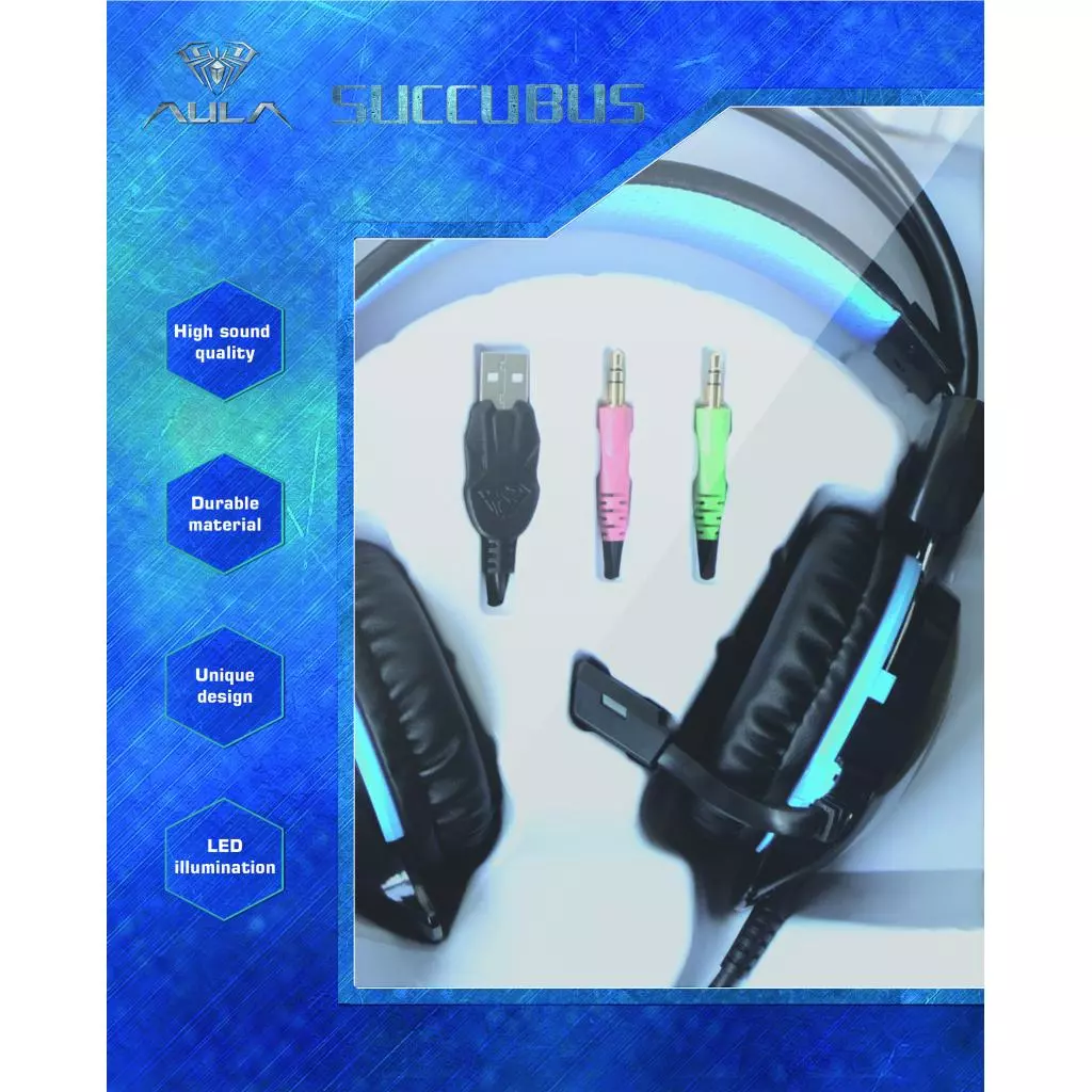 Наушники Aula SUCCUBUS GAMING HEADSET (6948391232058) - 4