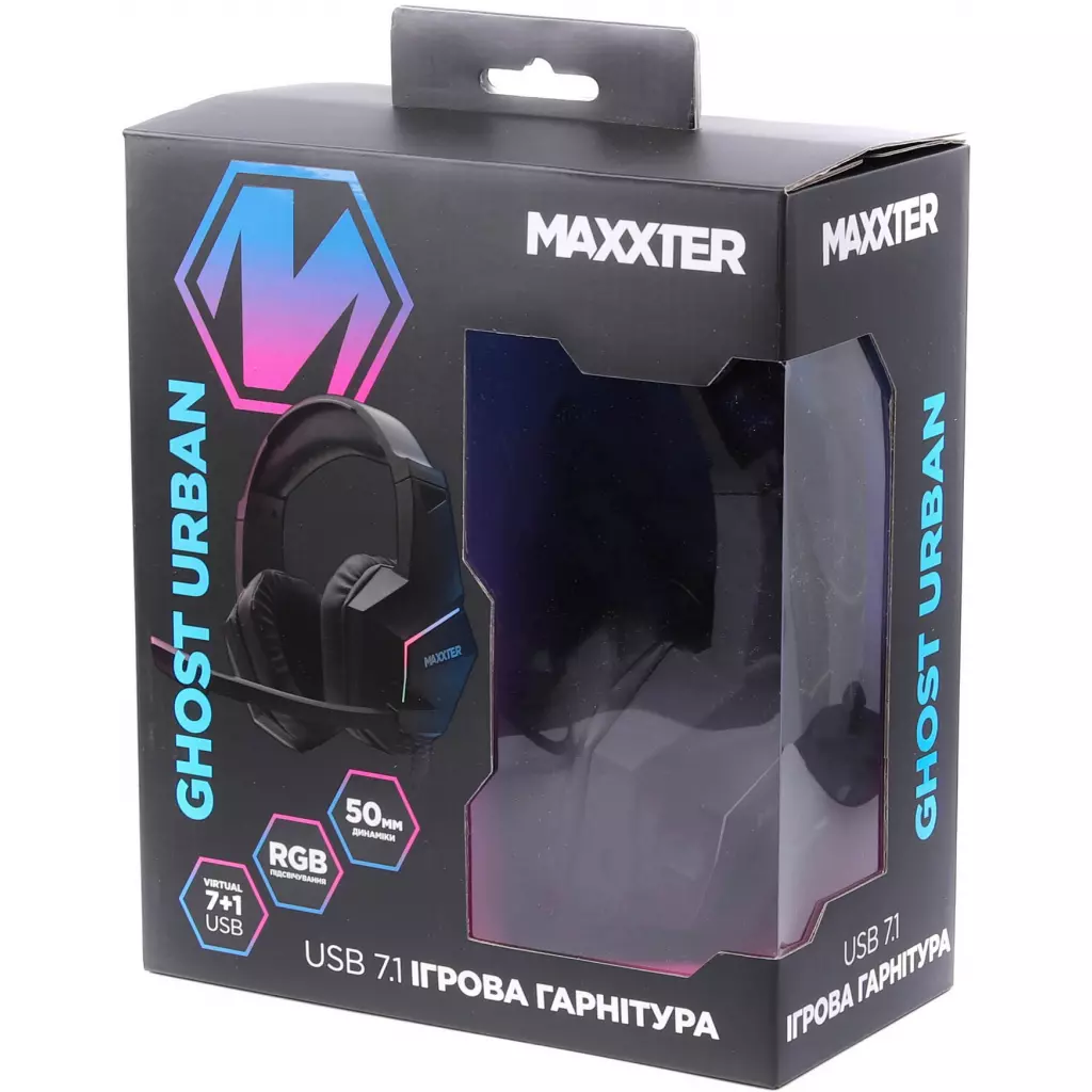 Наушники Maxxter Ghost Urban Black - 5