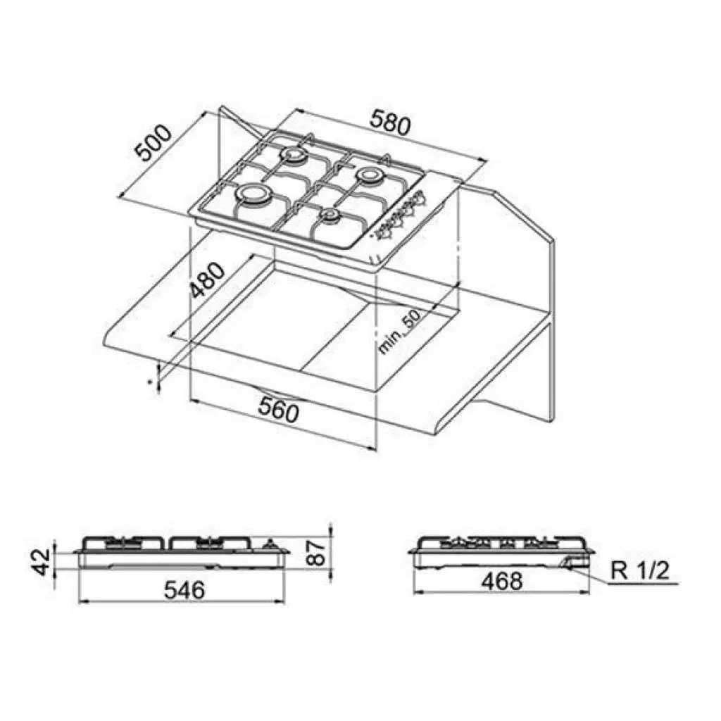Варочная поверхность Liberty SD6EG W (149) - 1
