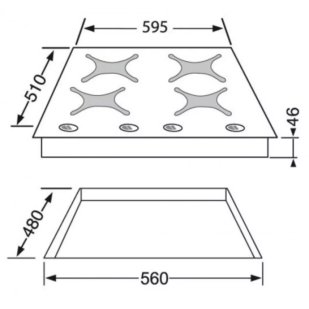Варочная поверхность Rosieres RTV 640 FRB - 1