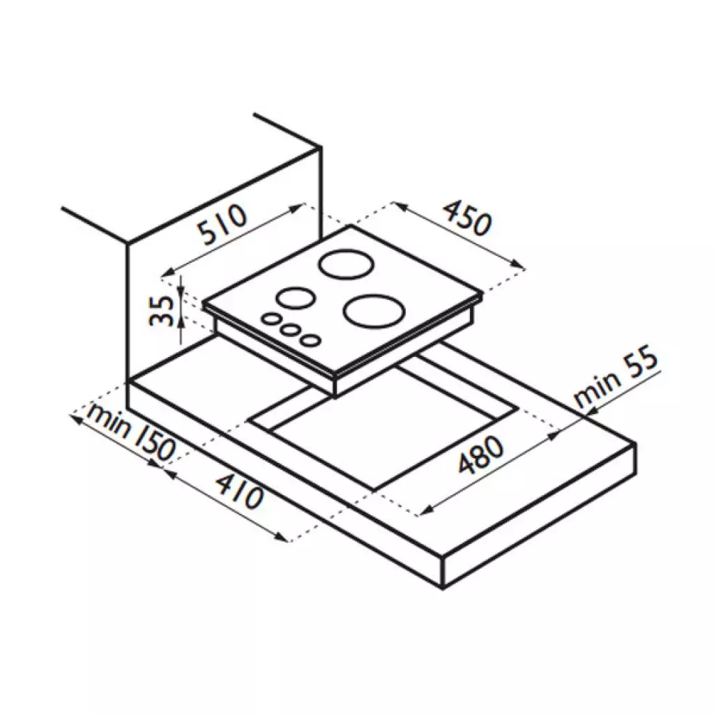 Варочная поверхность Ardesia PFS 4030 W - 1
