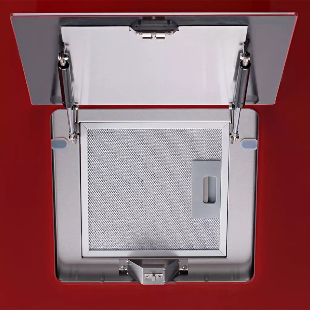 Вытяжка кухонная Pyramida HES 30 (D-600 MM) RED /AJ - 7
