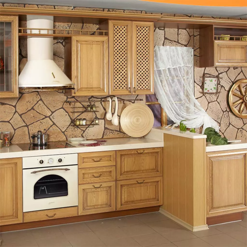 Вытяжка кухонная Pyramida BR 60/B IVORY RUSTICO - 5