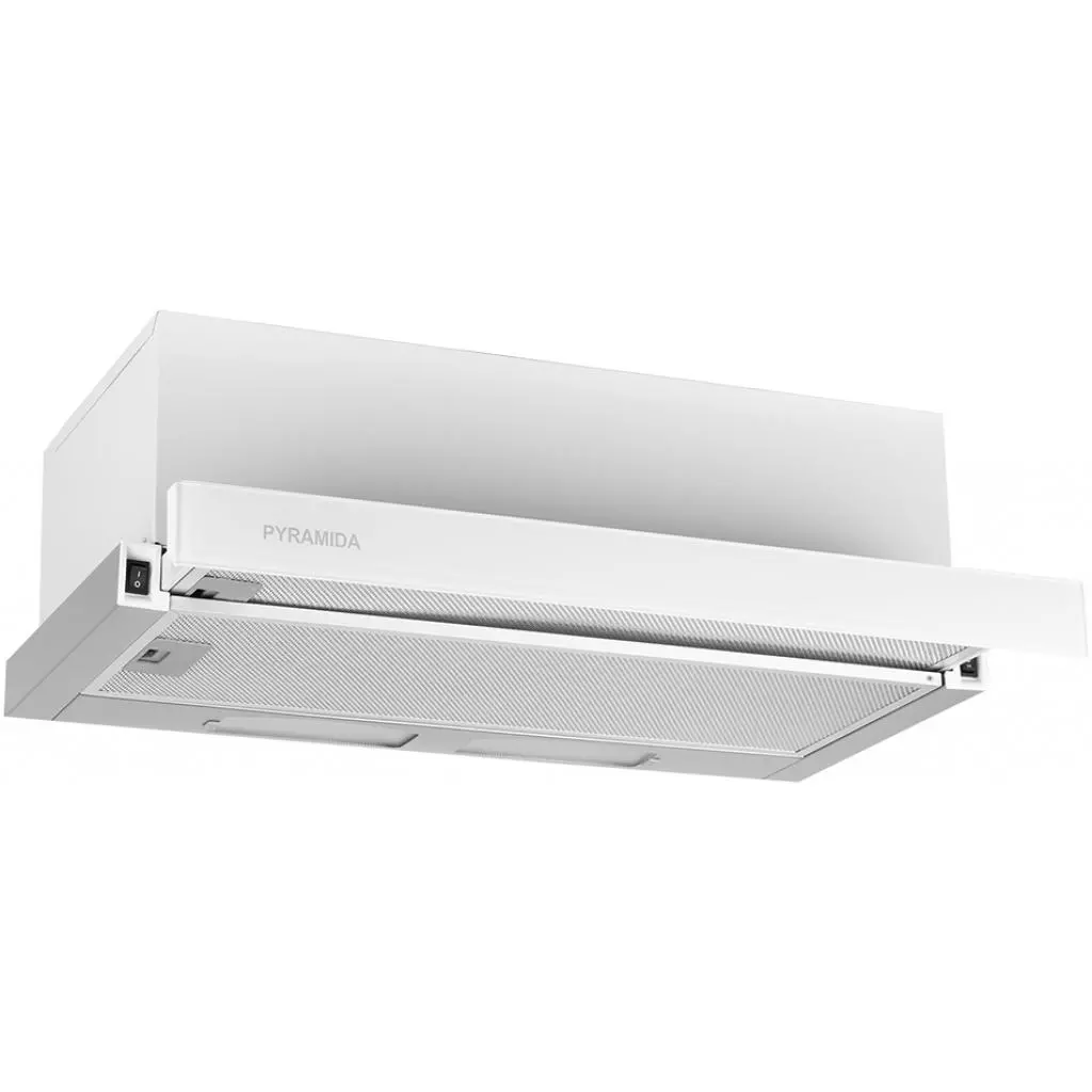 Вытяжка кухонная Pyramida TL full glass 60 (1000) INOX WHITE/U