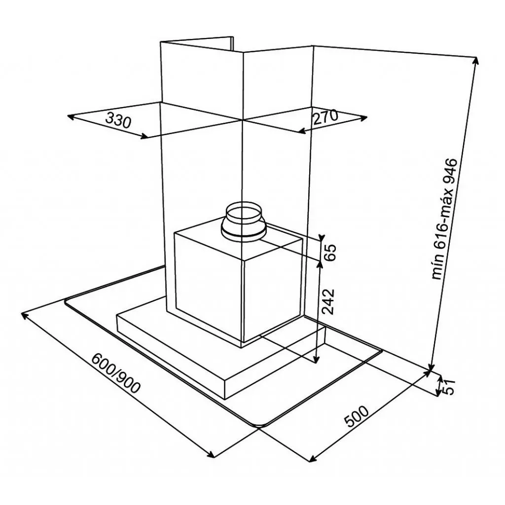 Вытяжка кухонная Teka DG3 60 (40485300) - 1