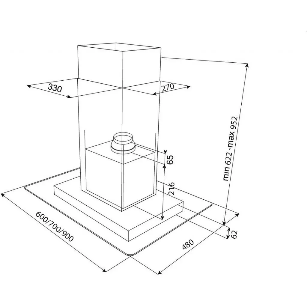 Вытяжка кухонная Teka DH2 90 (40484102) - 1