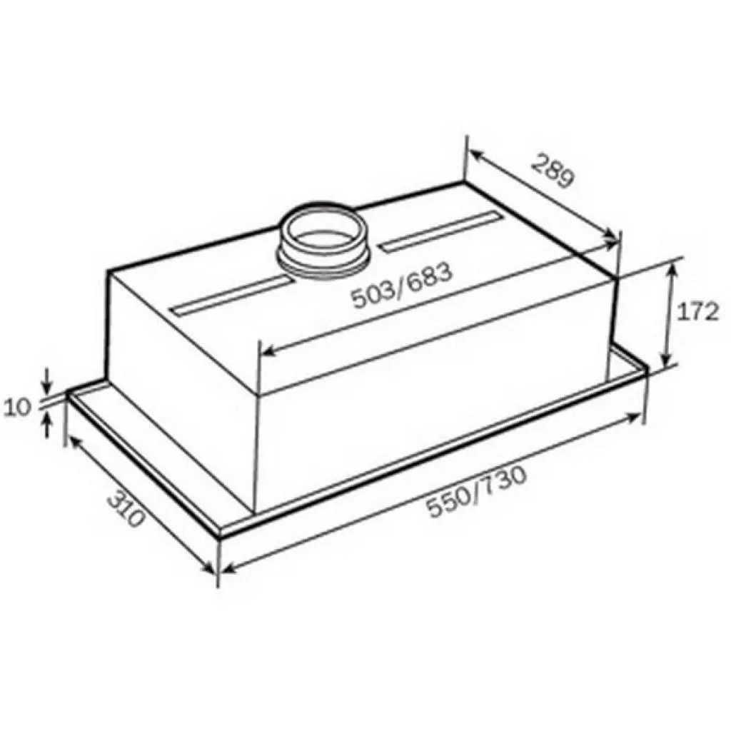 Вытяжка кухонная Teka GFH 55 - 1