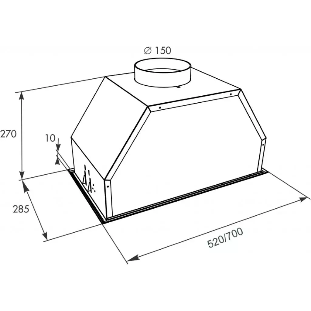 Вытяжка кухонная Eleyus Modul 700 70 IS - 4
