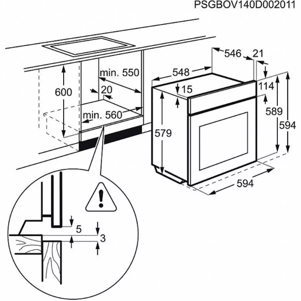 Духовой шкаф Electrolux EOA 95551 AV (EOA95551AV) - 1 Духовой шкаф Electrolux EOA 95551 AV (EOA95551AV) - 1