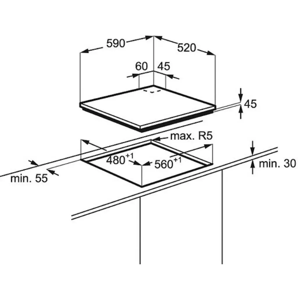 Варочная поверхность Electrolux EGT 6345 YOK (EGT6345YOK) - 1