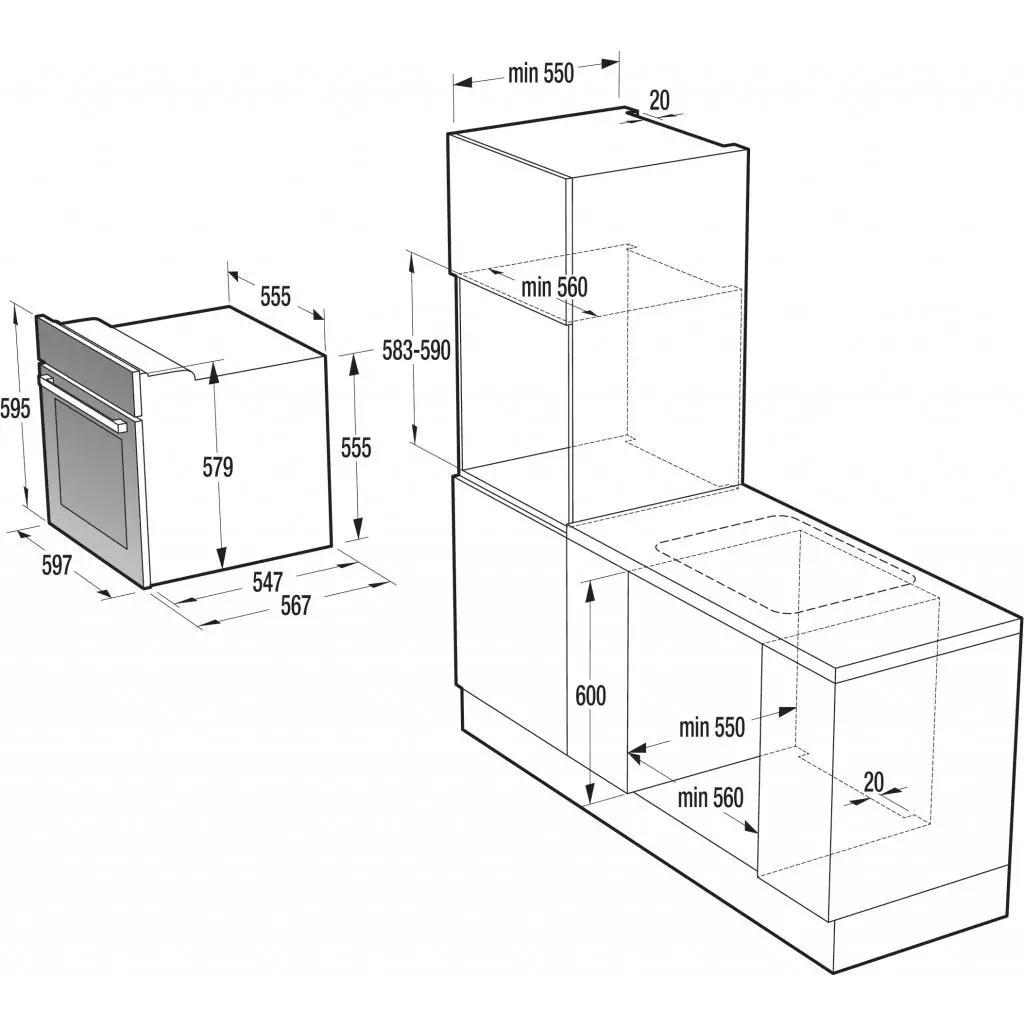 Духовой шкаф Gorenje BO 647 A20WG-M - 1 Духовой шкаф Gorenje BO 647 A20WG-M - 1