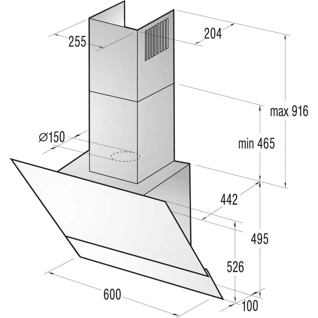 Вытяжка кухонная Gorenje DVG 6565 KRB - 1
