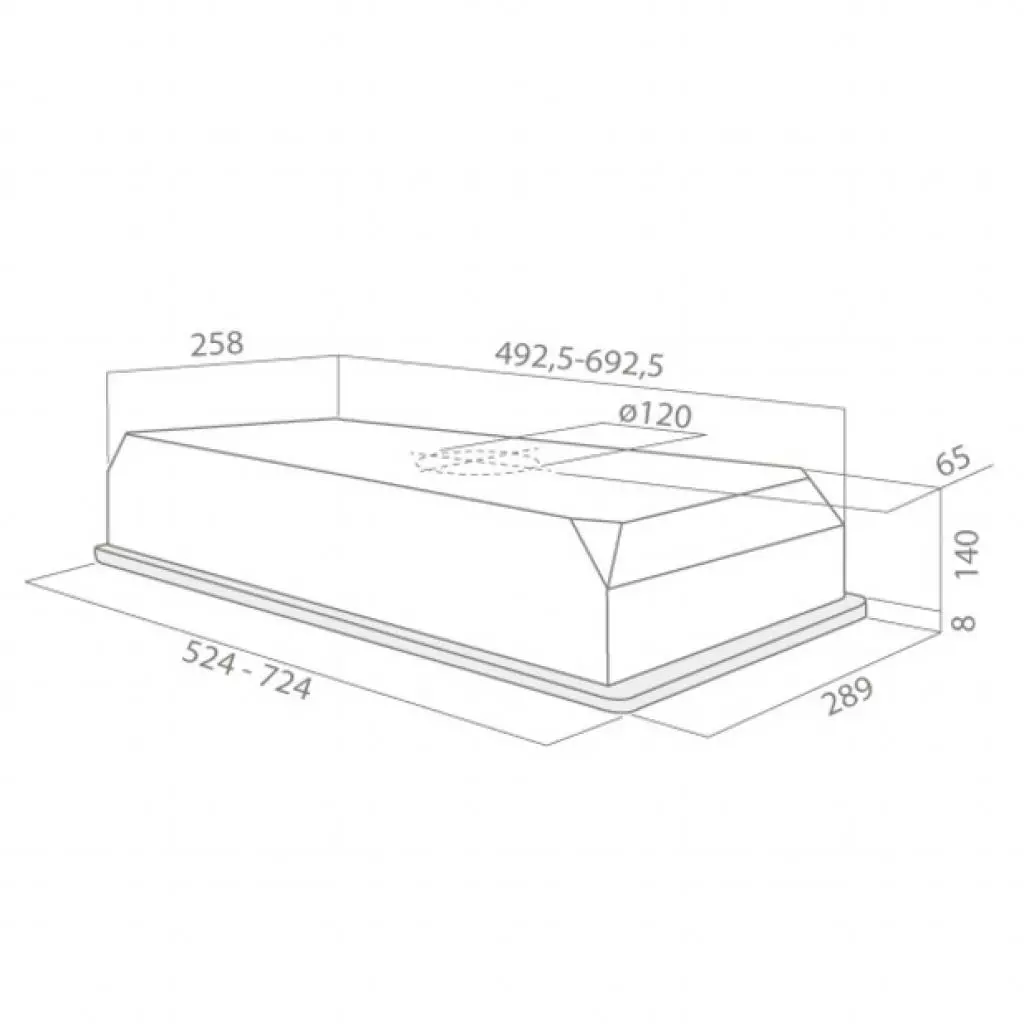 Вытяжка кухонная Elica ELIBLOC 9 2M F/60 GREY / 9LX SILVER\F\60 - 2