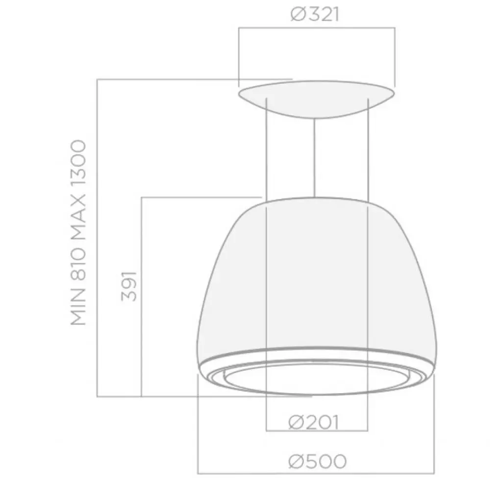 Вытяжка кухонная Elica EDITH CLASSIC/F/50