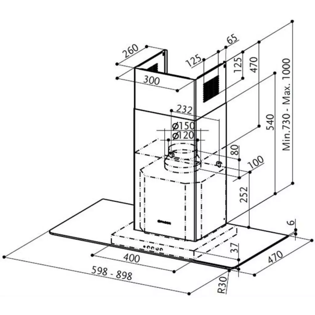 Вытяжка кухонная Faber NICE X/V 60 - 2