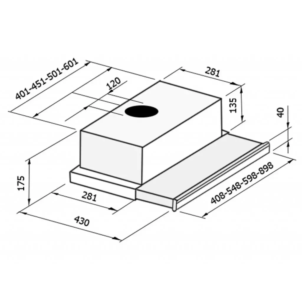 Вытяжка кухонная Zirtal ALBATROS 60 WH - 1