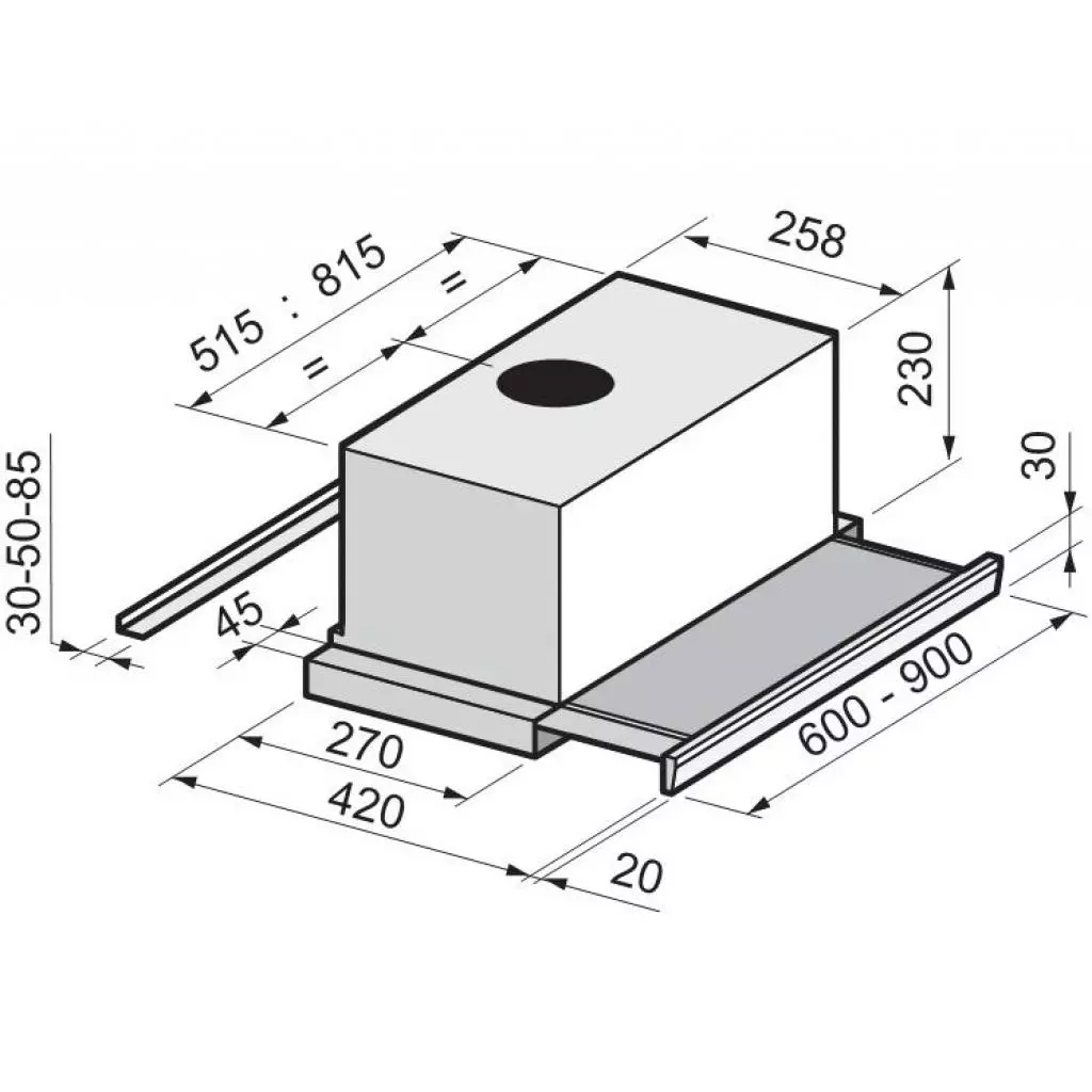 Вытяжка кухонная Zirtal KB-60 IX - 1