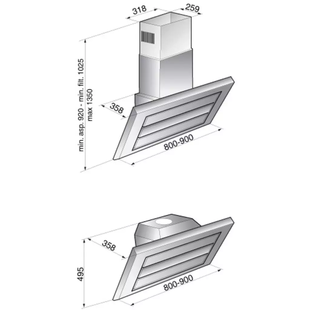 Вытяжка кухонная Zirtal KOALA - 1