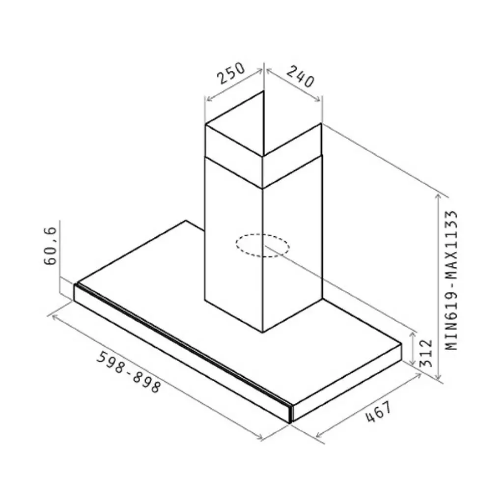 Вытяжка кухонная Elica JOY WHIX/A/90 - 2