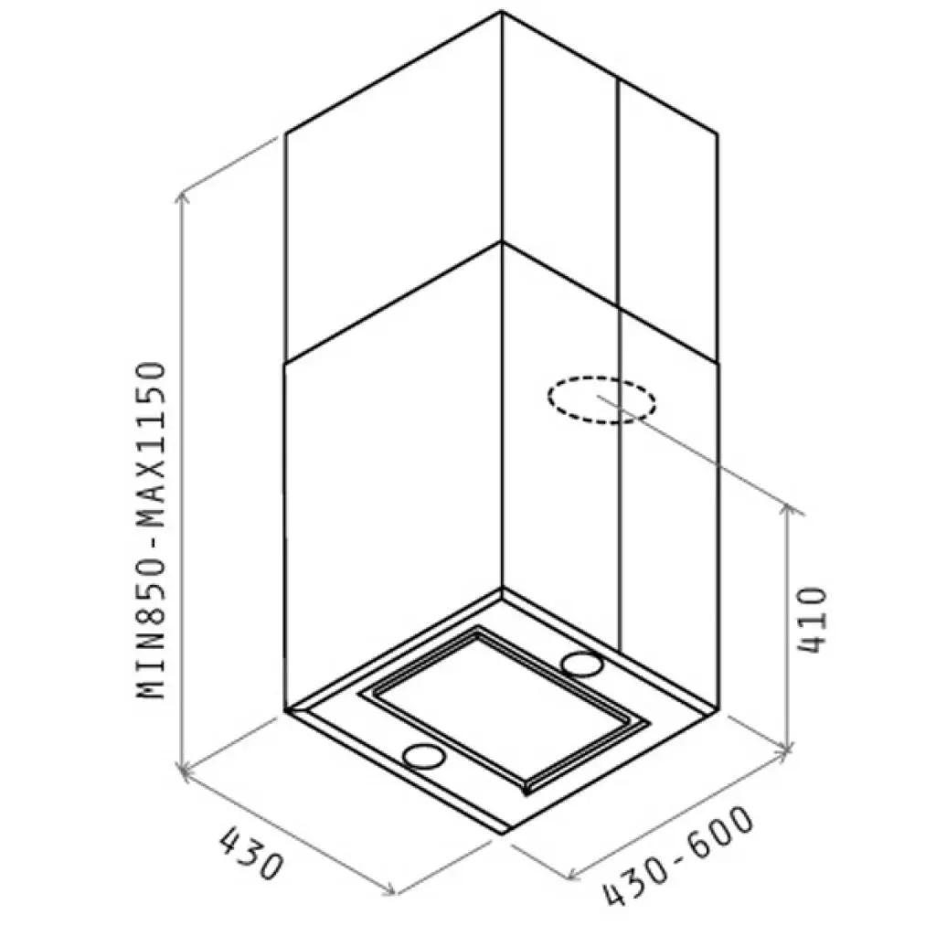 Вытяжка кухонная Elica KUADRA ISLAND IX/A/43 - 1