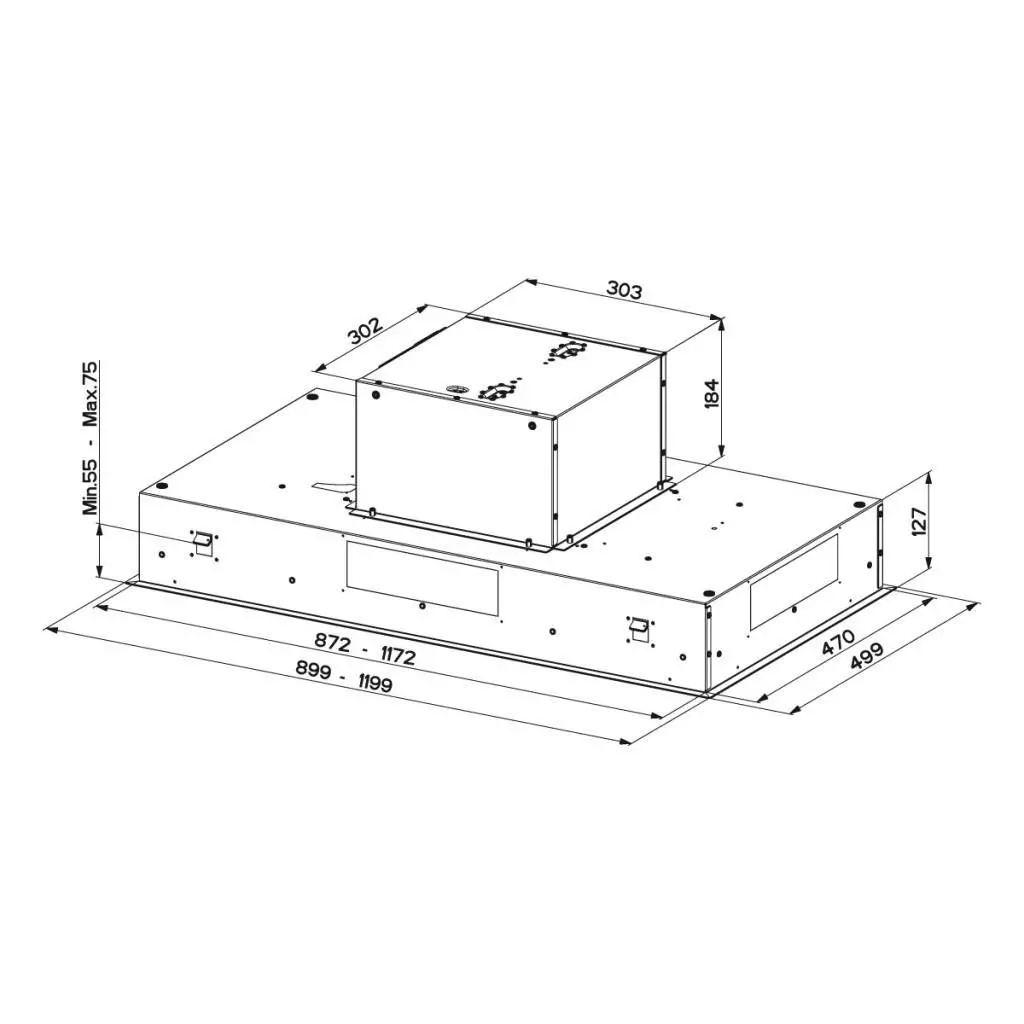 Вытяжка кухонная Faber HEAVEN 2.0 X 120 - 1