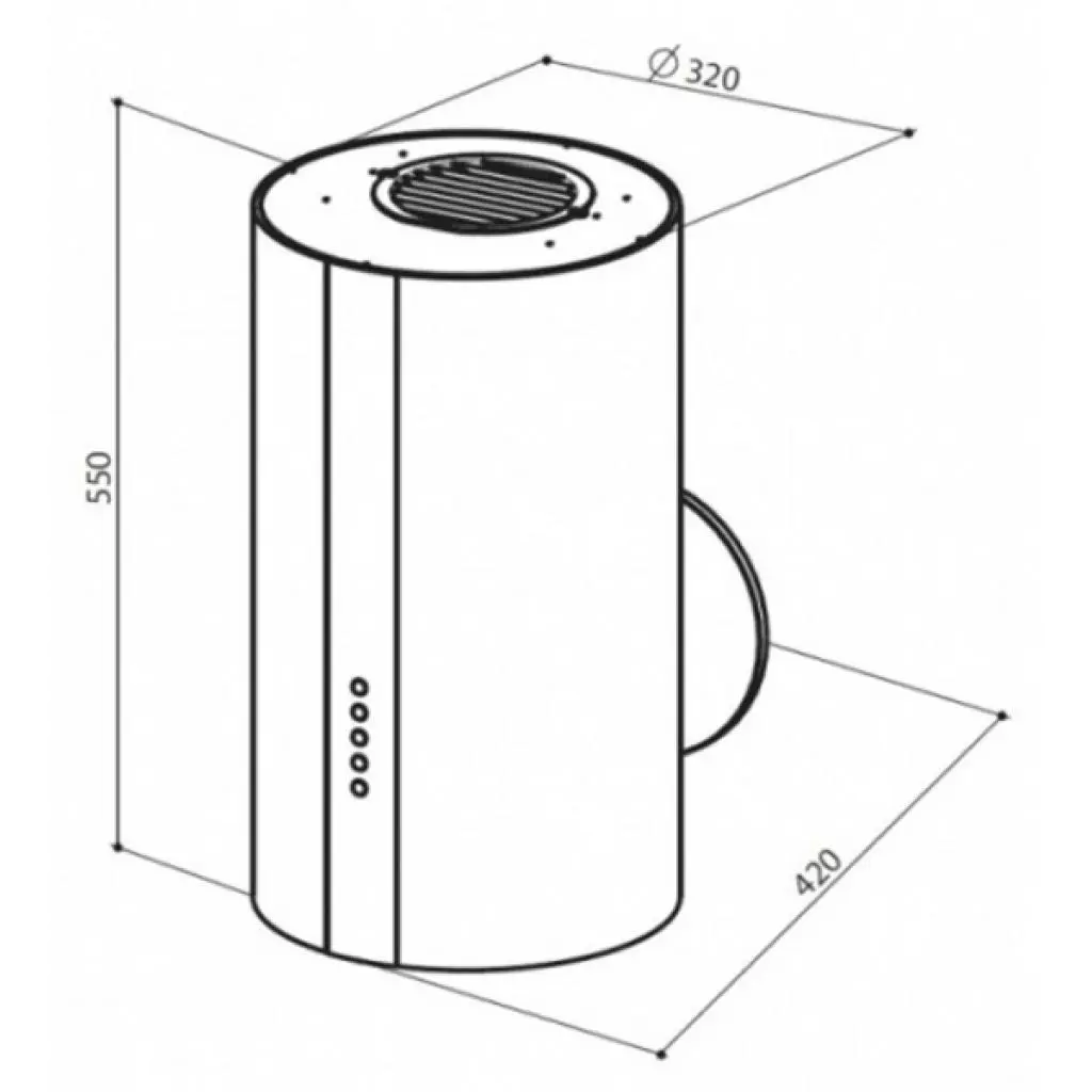 Вытяжка кухонная Faber ALMA HFH CREAM F32 - 1